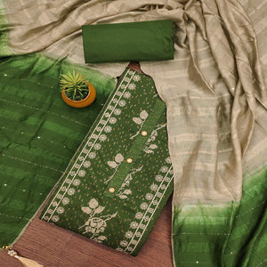 green-embroidery-with-stonework-cotton-silk-dress-material