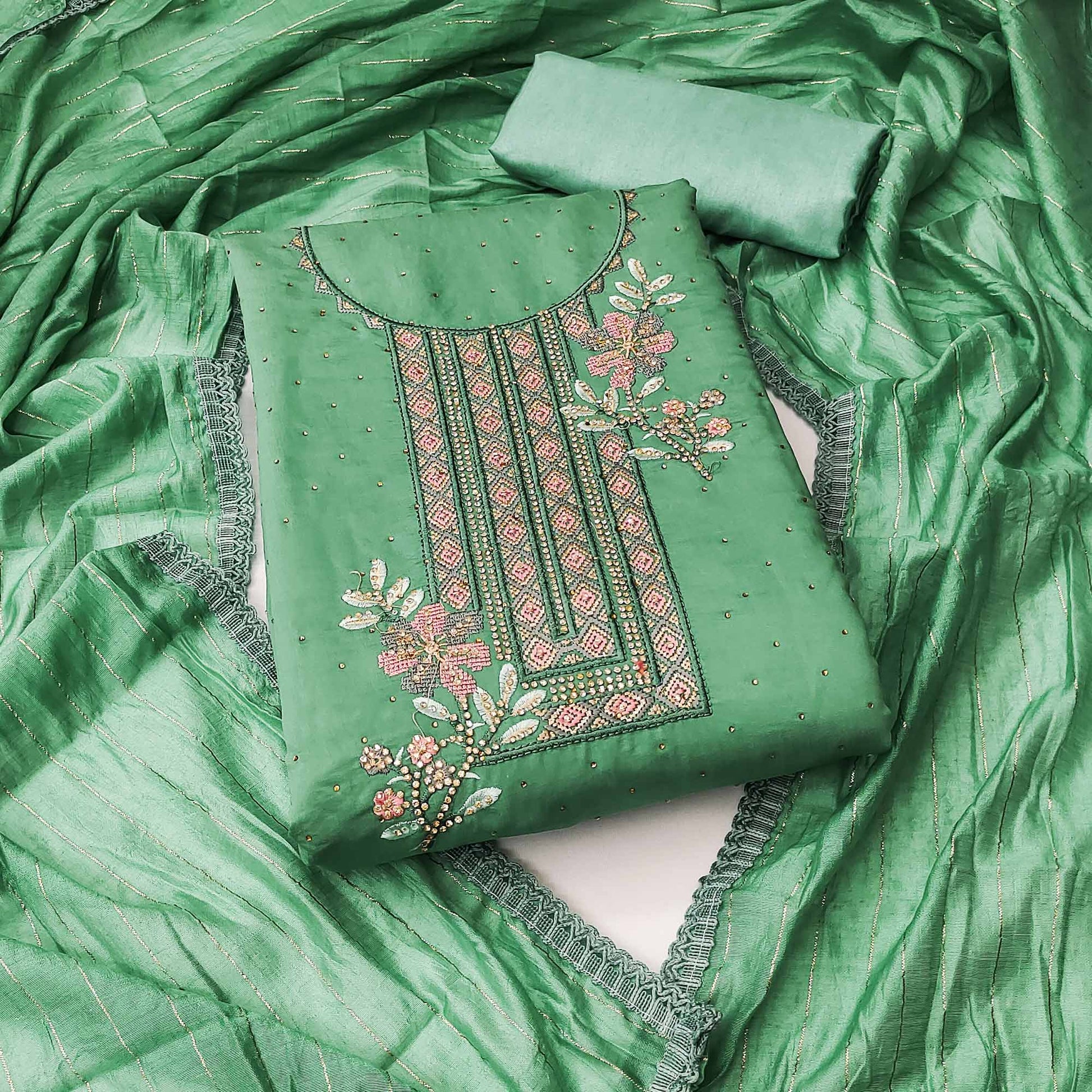green-floral-embroidery-with-stonework-chanderi-silk-dress-material