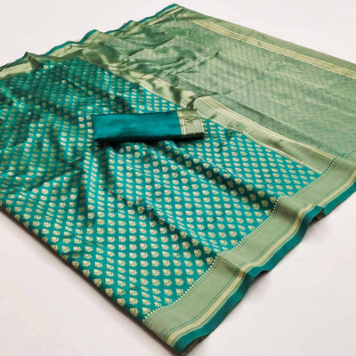 green-woven-banarasi-silk-saree-14