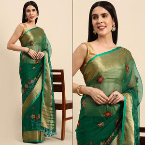 green-floral-embroidered-organza-saree-5