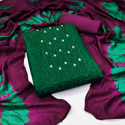 green-floral-embroidered-viscose-dress-material
