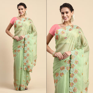 green-floral-embroidered-organza-saree-2