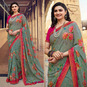 grey-floral-printed-georgette-saree-8