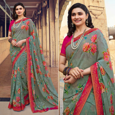 grey-floral-printed-georgette-saree-8