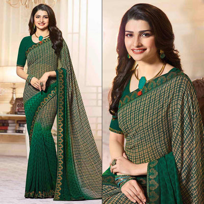 green-printed-georgette-saree-with-lace-border-2