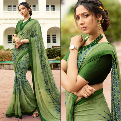 green-printed-georgette-saree-8