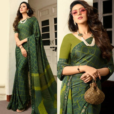 green-printed-art-silk-saree-with-lace-border-1