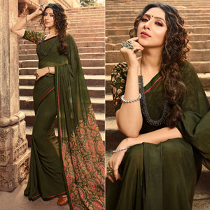 green-printed-georgette-saree-with-lace-border-4