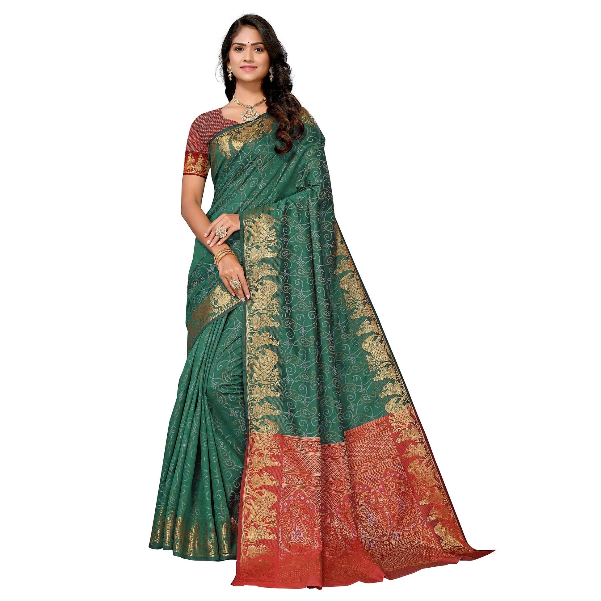 green-woven-banarasi-silk-saree-15