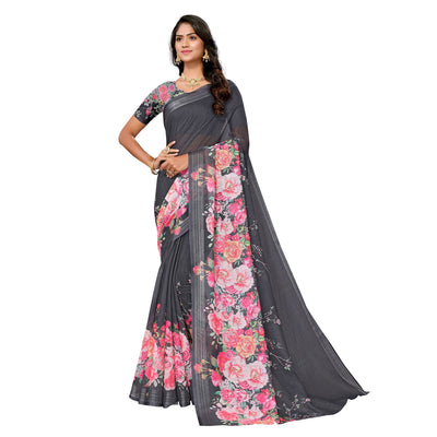 grey-pink-digital-floral-printed-linen-saree