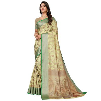 green-floral-woven-banarasi-silk-saree-3