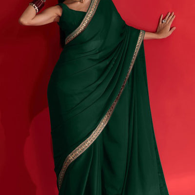 green-solid-with-embellished-bordered-georgette-sarees