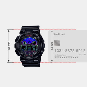 G-Shock Men Quartz Black Dial Analog-Digital Resin Watch G1365