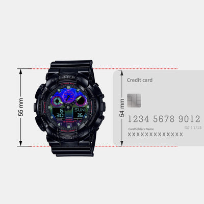 G-Shock Men Quartz Black Dial Analog-Digital Resin Watch G1365