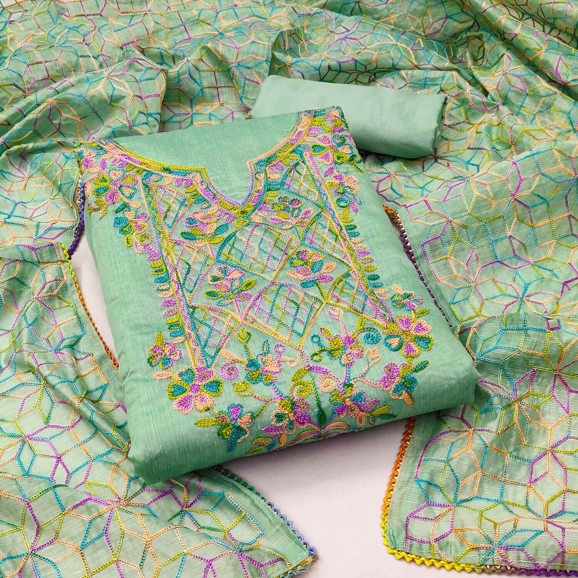 green-floral-embroidered-chanderi-dress-material-12