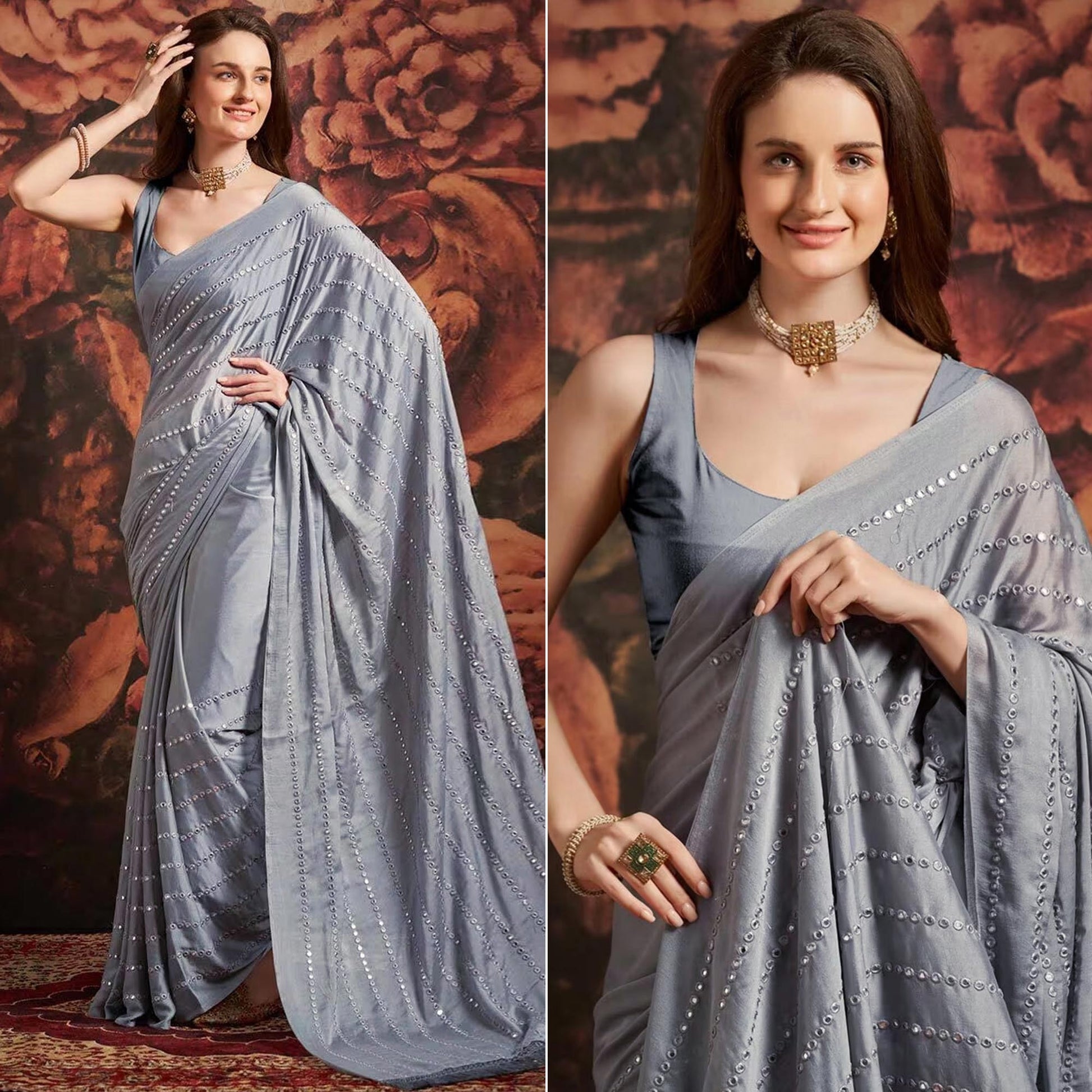 grey-embroidered-art-silk-saree-1