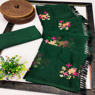 green-floral-embroidered-chiffon-saree-1