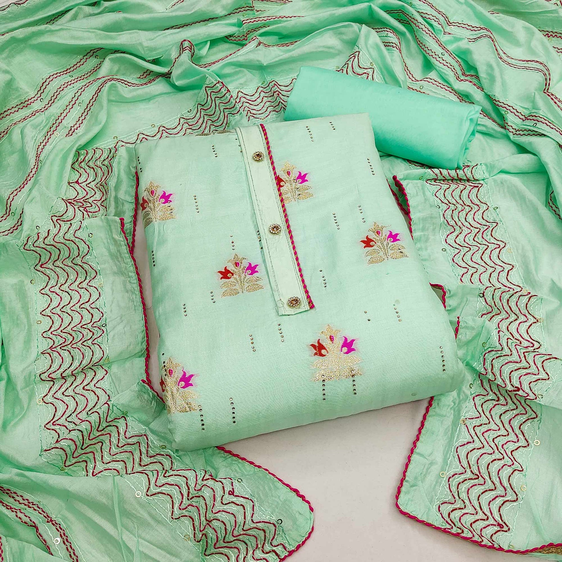 green-woven-banarasi-silk-dress-material-7