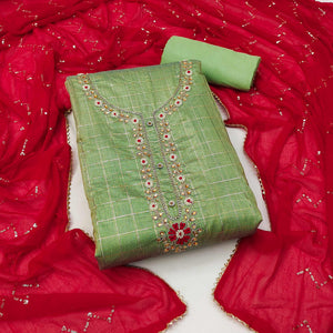 green-embroidered-chanderi-dress-material-8