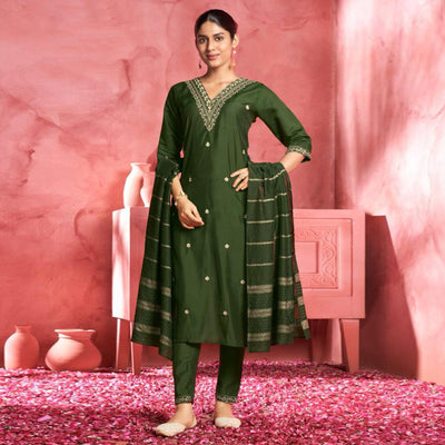 green-floral-embroidered-viscose-salwar-suit