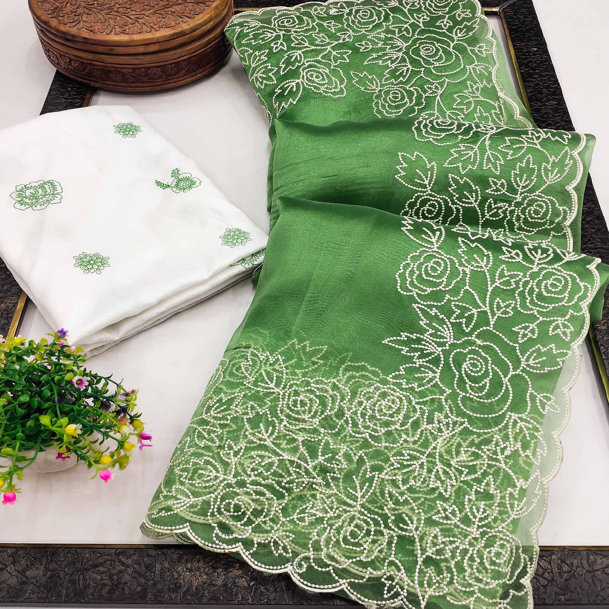 green-embroidered-organza-saree-1