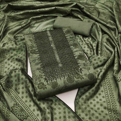green-sequins-embroidered-vichitra-silk-dress-material-1