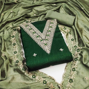 green-floral-embroidered-vichitra-silk-dress-material-8