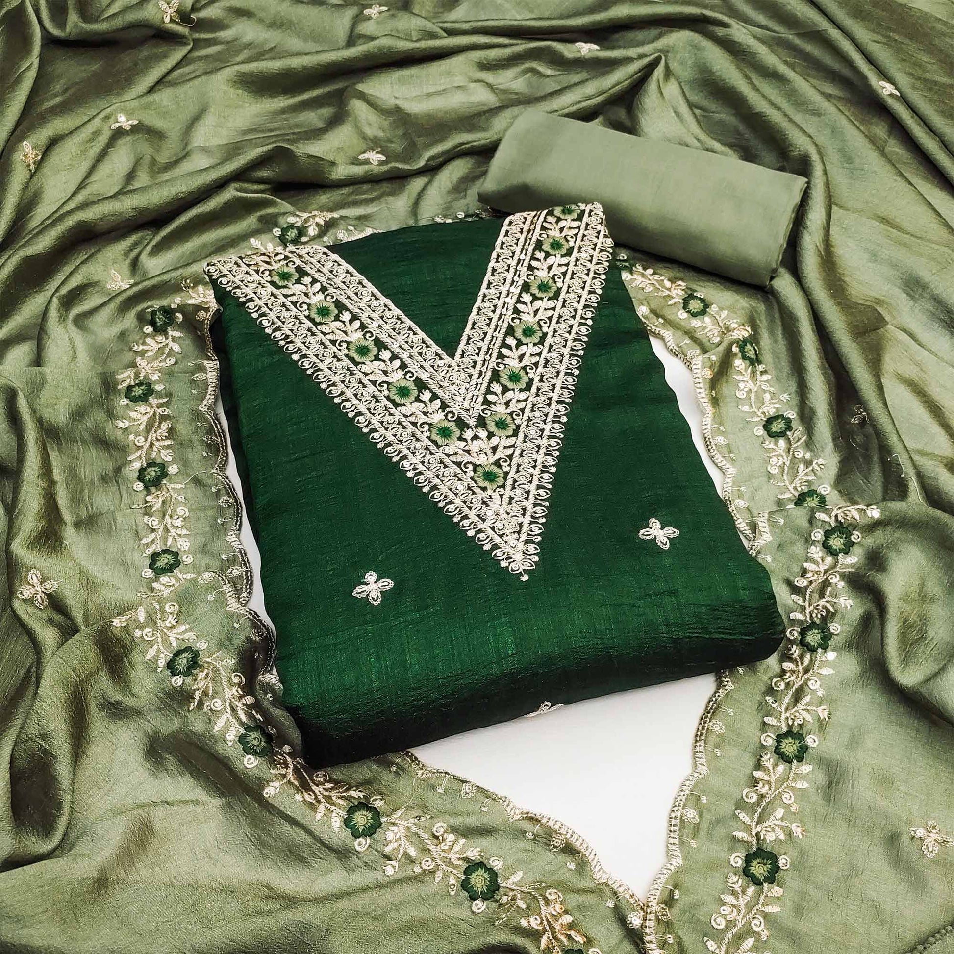 green-floral-embroidered-vichitra-silk-dress-material-8