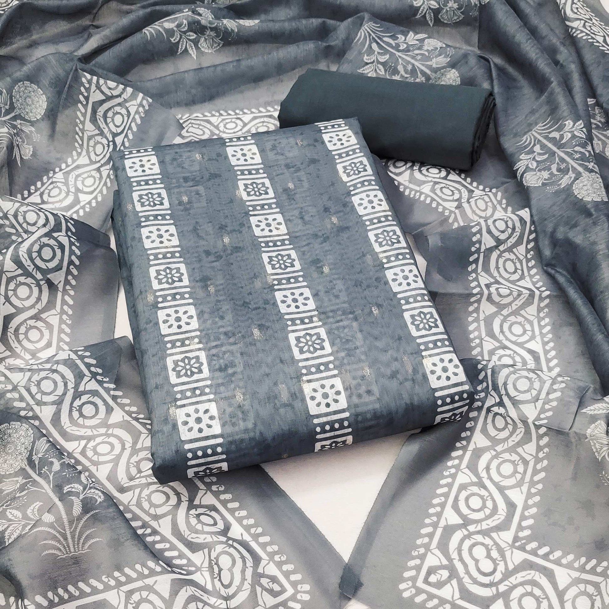 grey-floral-printed-chanderi-dress-material-2