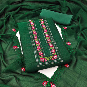 green-embroidered-vichitra-silk-dress-material-1