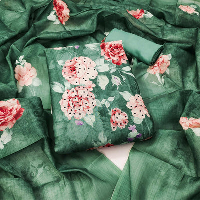 green-floral-printed-chanderi-dress-material-4