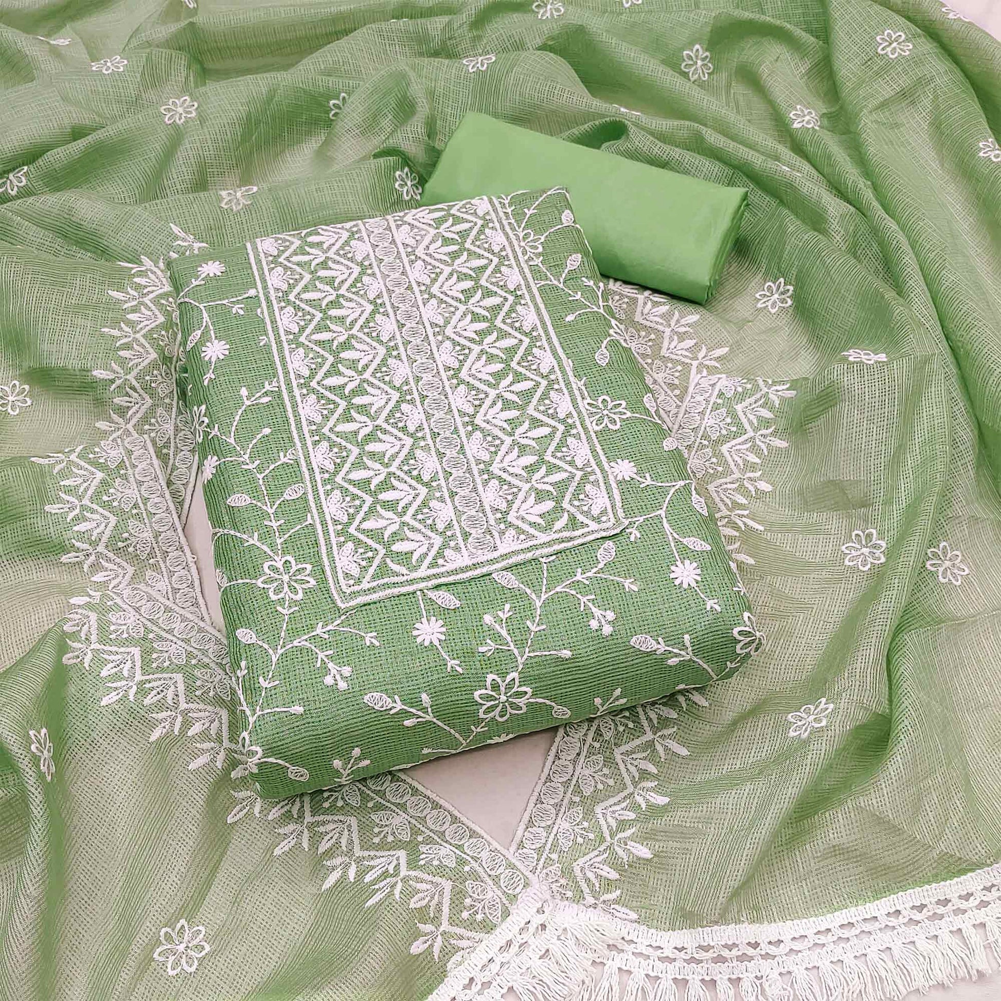 green-floral-embroidered-kota-doria-dress-material-1
