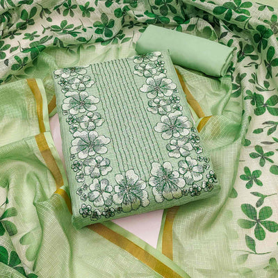 green-floral-embroidered-kota-doria-dress-material-2
