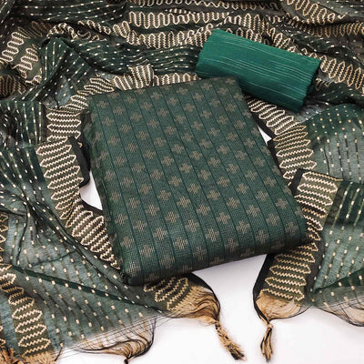 green-woven-pure-cotton-dress-material-1