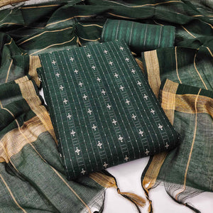 green-woven-pure-cotton-dress-material-2