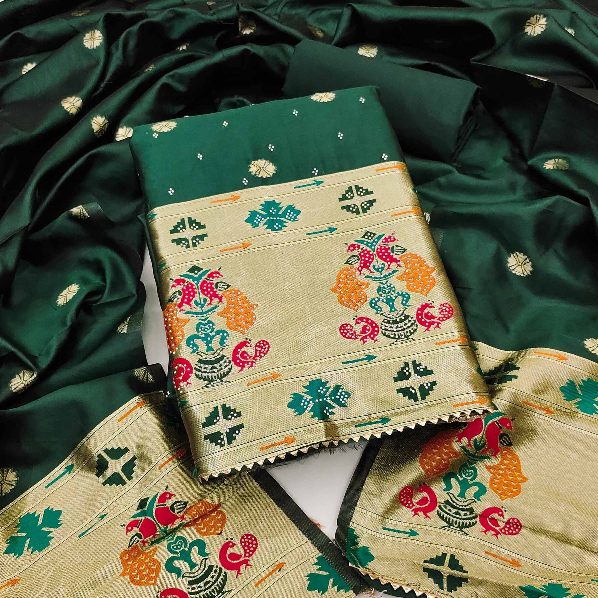 green-floral-woven-with-swarovski-work-banarasi-silk-dress-material