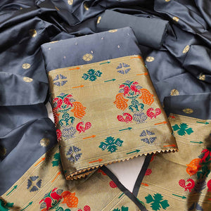 grey-floral-woven-with-swarovski-work-banarasi-silk-dress-material