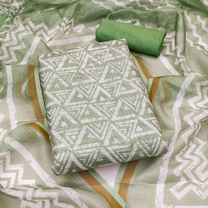 green-geometric-printed-kota-doria-dress-material