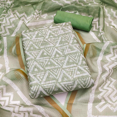 green-geometric-printed-kota-doria-dress-material