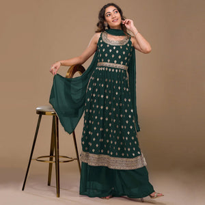 green-sequins-embroidered-georgette-naira-cut-semi-stitched-suit