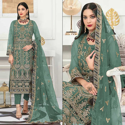 green-floral-embroidered-net-semi-stitched-pakistani-suit-1