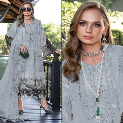 grey-floral-embroidered-georgette-semi-stitched-pakistani-suit-1