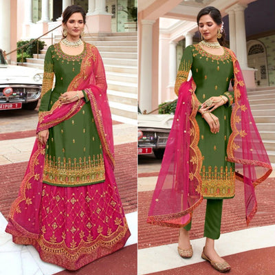 green-embroidered-georgette-lehenga-kameez-and-suit