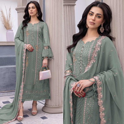 green-floral-embroidered-georgette-semi-stitched-pakistani-suit-4