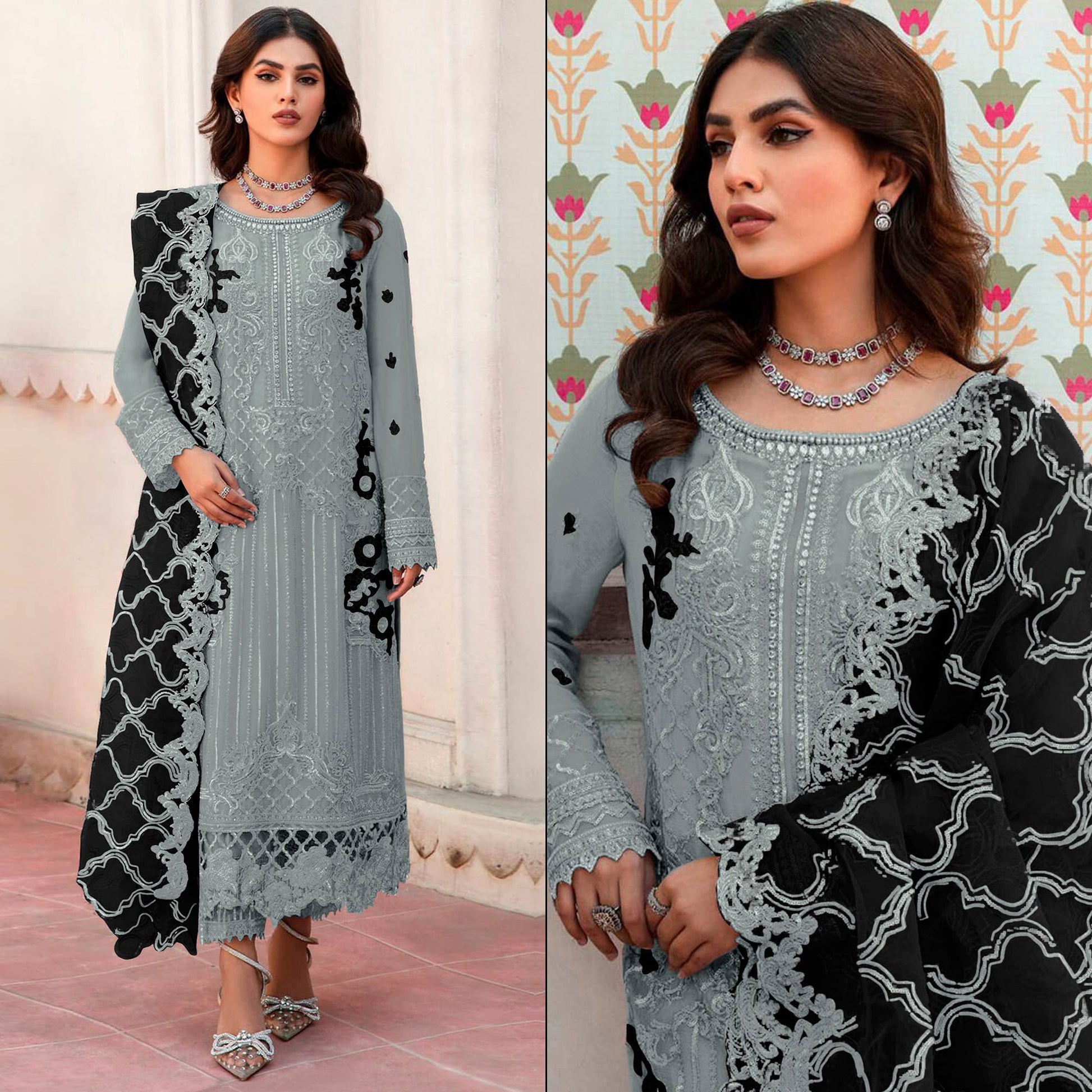 grey-floral-embroidered-organza-semi-stitched-pakistani-suit-1