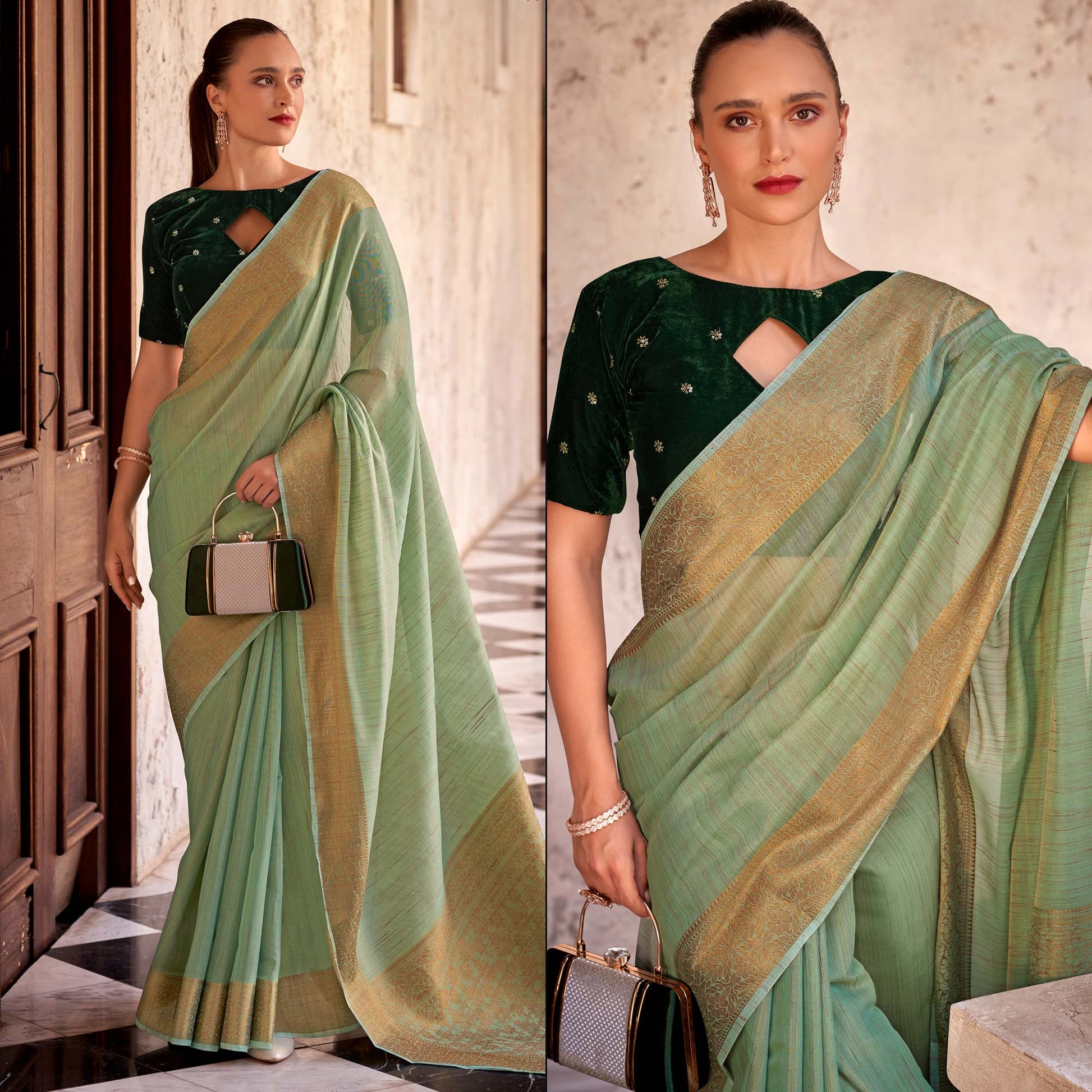 green-woven-tissue-saree-2