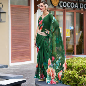 green-floral-printed-georgette-saree-20