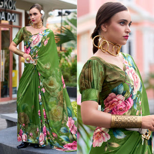 green-floral-printed-georgette-saree-19