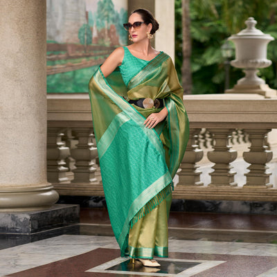 green-turquoise-woven-tissue-silk-saree-with-tassels