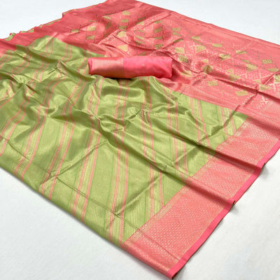 green-woven-art-silk-zari-saree
